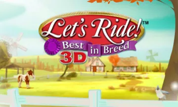 Lets Ride! Best in Breed 3D (USA) screen shot title